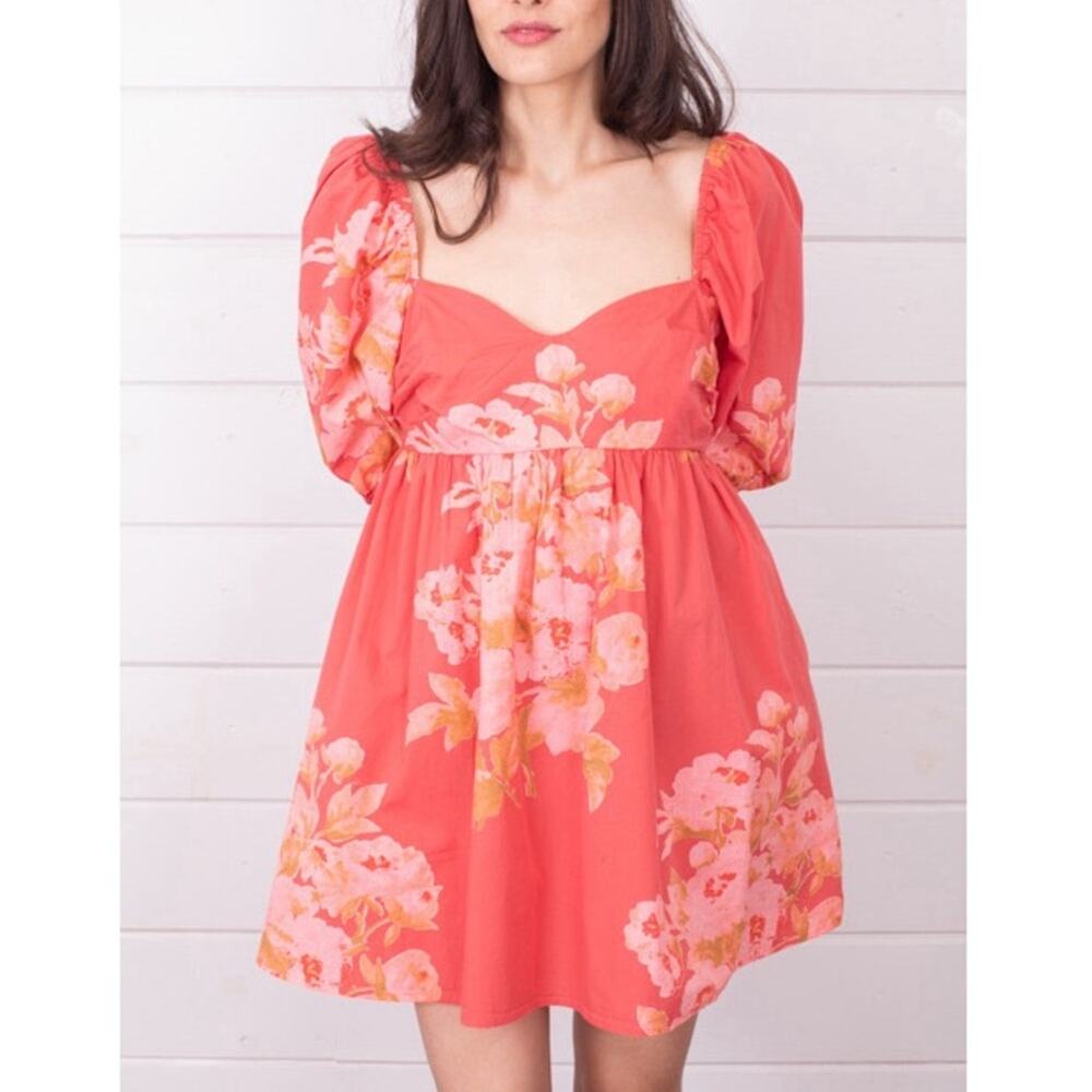 Free People Pink Floral Mini Dress
